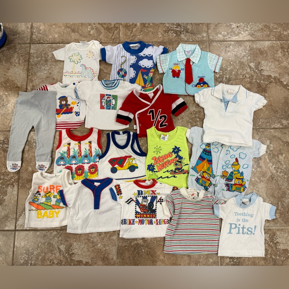 Vintage Baby clothing LOT 16 pieces 80s 90s 2000s